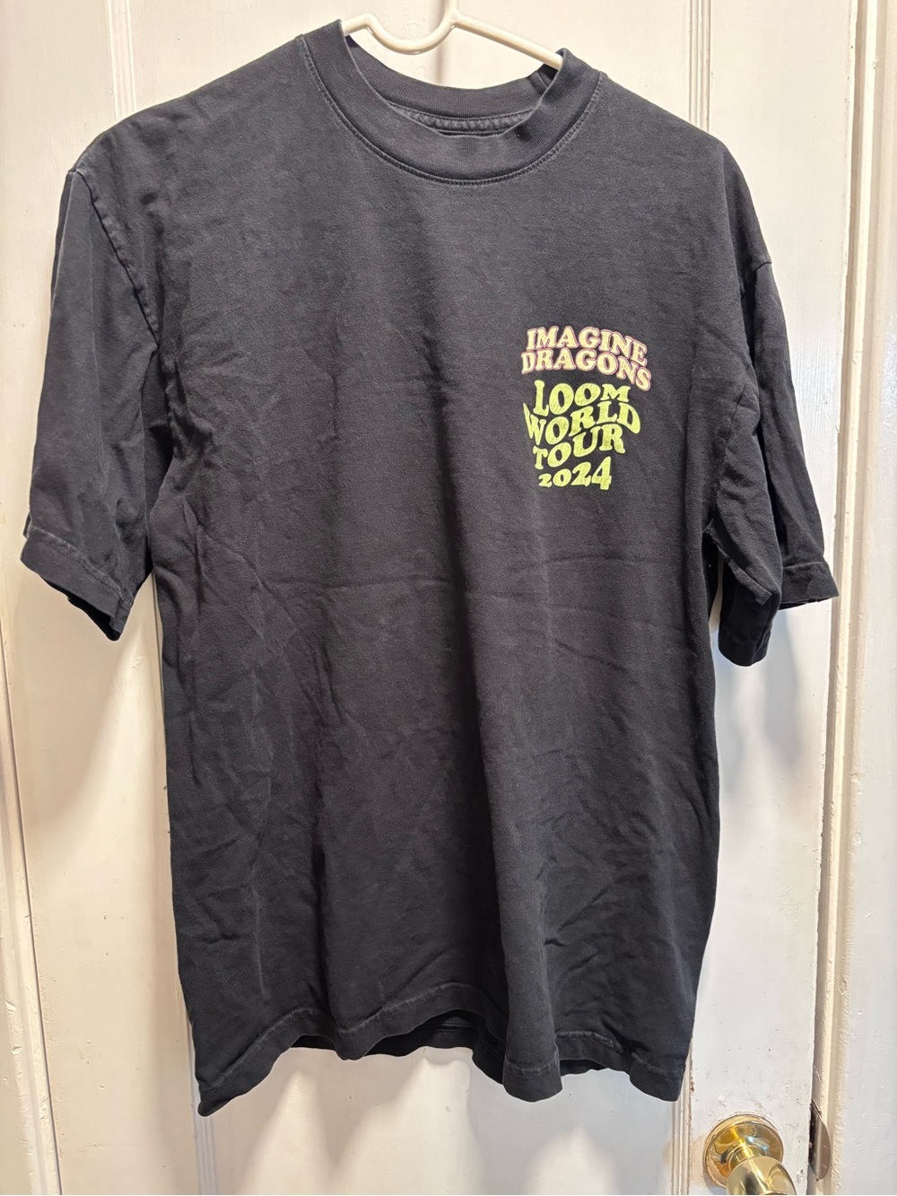 Imagine Dragons Loom World Tour 2024 Black Short Sleeve Tee